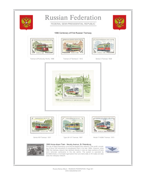 Ruskystamps Russia stamp album pages